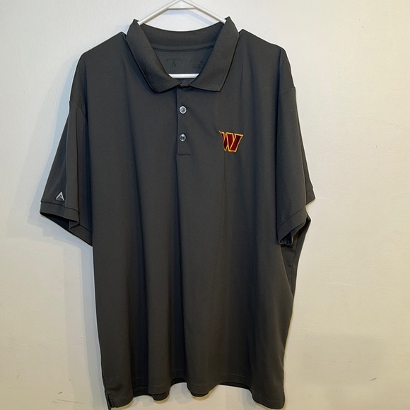 Washington Commanders Men’s Polo Gray Size 3X - Picture 1 of 6